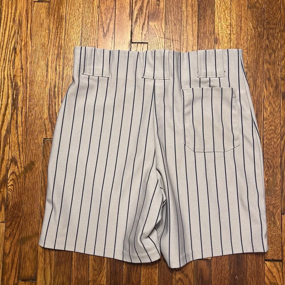 Teamwork Athletic Apparel Vintage Baseball Pants Gray Pinstripe Adult M 32-34